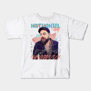 Retro Nathaniel Rateliff and The Nights Sweats /// Fan Art Design Kids T-Shirt